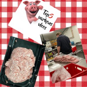 Ongekruid 100% varkensvlees gehakt